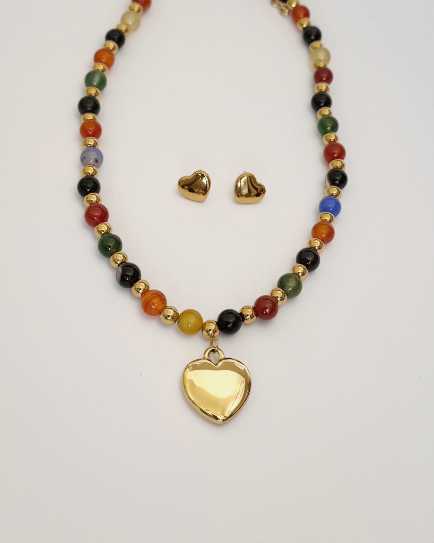 Set de corazones multicolor