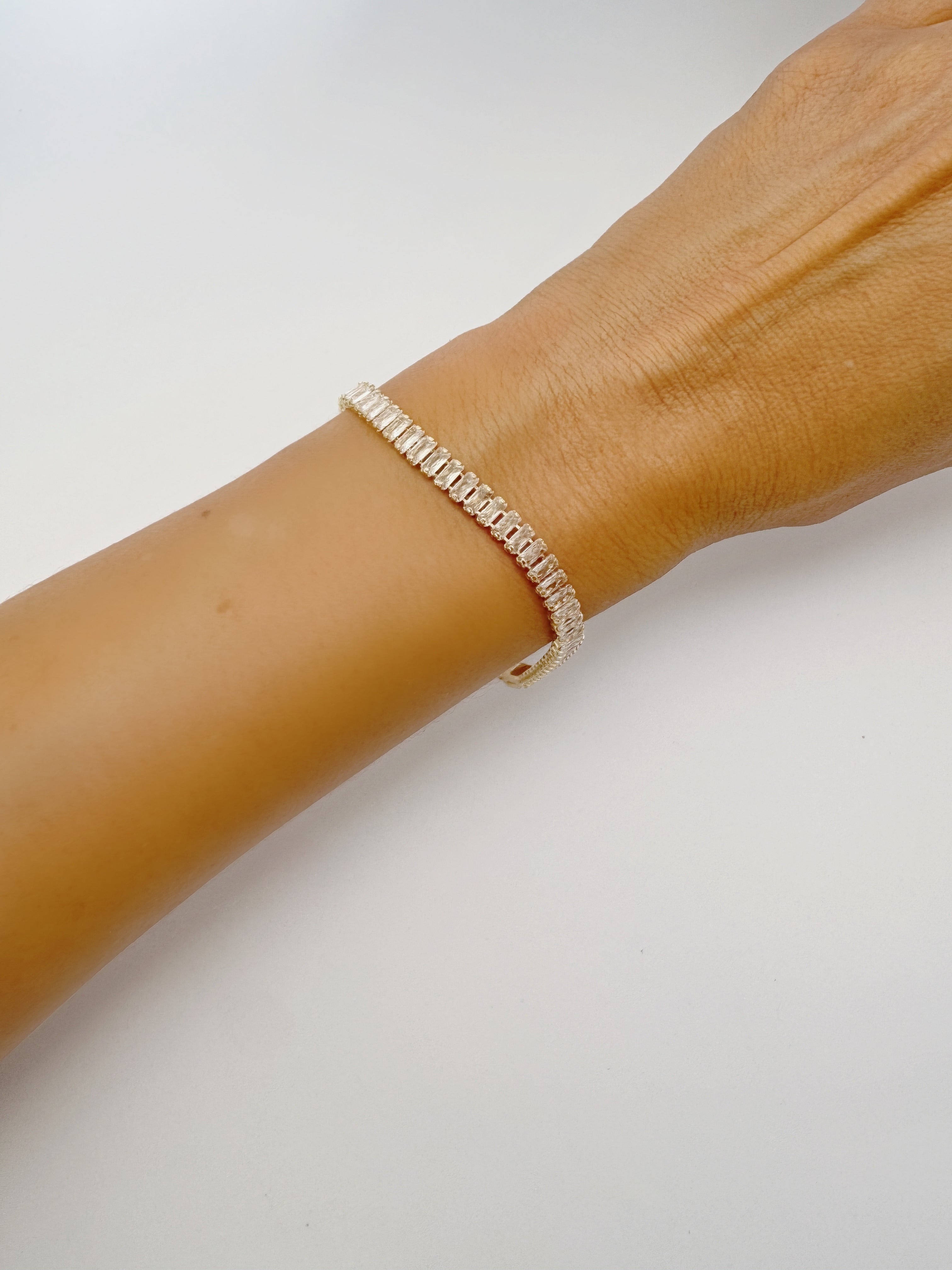 Pulsera tipo baguette