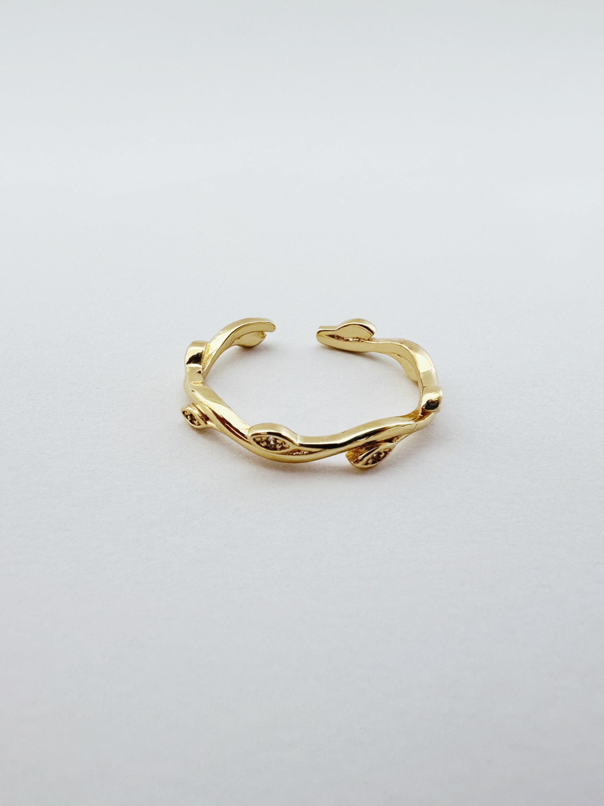 Anillo orgánico con piedras